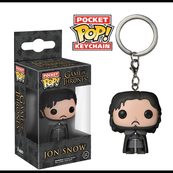 🎀2/20🎀 Funko Pocket Pop: Game of Thrones Jon Snow Collectible Boxed Keychain - Picture 1 of 4